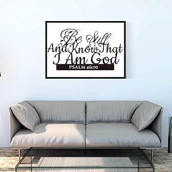 Amazon.com: Psalm 46:10 Inspirational Scripture Metal Wall